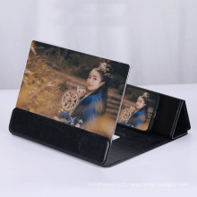 High Quality Leather 12 Inch 3D Smartphone Screen Magnifier